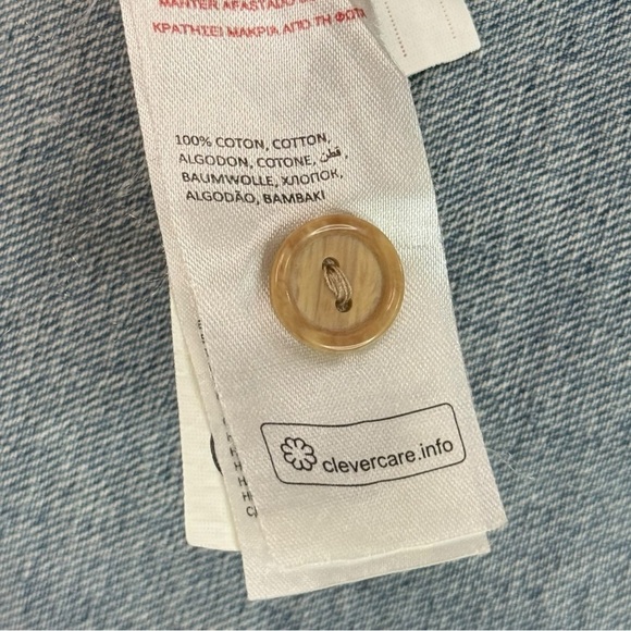 DU PAREIL AU MÊME Embroidered Denim Bird Dress Girl’s 10 Yrs (140 cm) DPAM - Picture 6 of 7